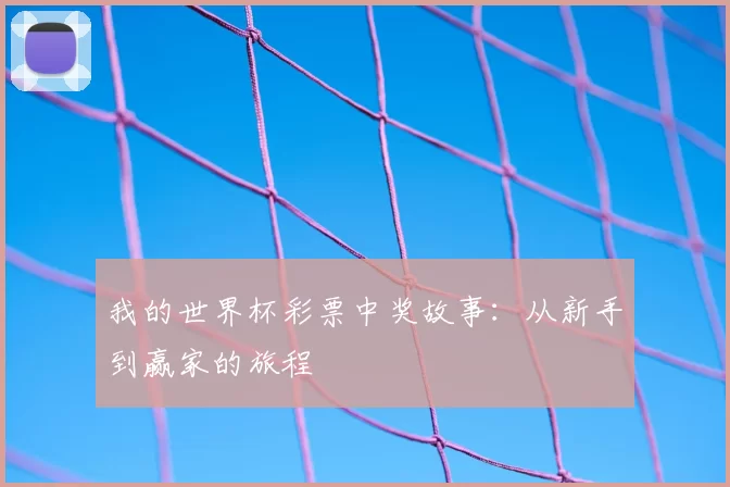 我的世界杯彩票中奖故事:从新手到赢家的旅程