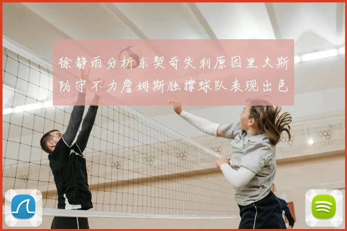 徐静雨分析东契奇失利原因里夫斯防守不力詹姆斯独撑球队表现出色